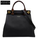 ショッピングBURBERRY BURBERRY バーバリー ラゲージバッグ 2way ショルダー トートバッグ レディース ブラック DK88