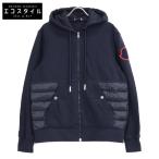 美品 MONCLER モンクレール MAGLIA CARDIGAN ダウンパーカー ジャケット XL ネイビー メンズ