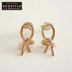 美品/ COCOSHNIK ココシュニック K10 スリップノット スタッド ピアス イエローゴールド レディース アクセサリー ジュエリー
