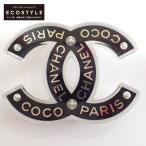 美品/  CHANEL シャネル 16B COCO PARIS ココマーク ブローチ ブラック レディース