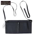 美品 JIL SANDER ジルサンダー JSMS855202-MSB00035 DOUBLE POCKET BELT ダブルポケットベルト ウエストバッグ ブラック レディース