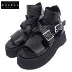 美品 COMME des GARCONS JUNYA WATANABE コムデギャルソン ジュンヤワタナベ グラディエーター サンダル ブーツ ブラック 3 24SS