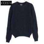 RRL ダブルアールエル ネイビー インディゴ サーマル ワッフルニット ネイビー M トップス カシミア メンズ 中古