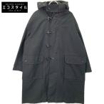 Engineered Garments エンジニアードガーメンツ ブラック オーバーサイズド ファイヤーマン ダッフルコート ブラック S コート コットン メンズ 中古