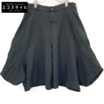 COMMEdesGARCONS コムデギャルソン GN-P018 AD2014 ポリ縮絨 クロップド キュロットパンツ ブラック M ボトムス ポリエステル レディース 中古