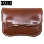 LAST CROPS ラストクロップス LC TONGUE シェルコードバン コインケース ブラウン メンズ