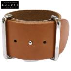 HERMES Hermes *E печать кожа браслет Brown / серебряный женский 