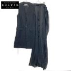 ショッピングdior Dior HOMME ディオールオム 07AW 7H3160260443 エディ期 ストライプロングジレ ダークグレー 44 ベスト ウール メンズ 中古