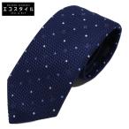 ショッピングルイヴィトン 新品同様 LOUIS VUITTON ルイヴィトン M75935 クラヴァット・モノグラムポルカドッツ 8CM ネクタイ ネイビー メンズ