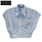 MIUMIU ミュウミュウ 21SS ブルー×ホワ