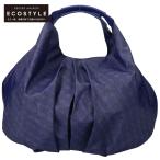 美品/  GHERARDINI ゲラルディーニ 総柄 ナイロンｘレザー 2WAYショルダー ハンドバッグ パープル レディース