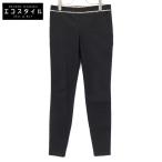 GUCCI グッチ ブラック 411636 ウエストデザイン パンツ ブラック 36 ボトムス コットン レディース 中古