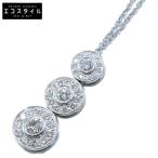 新品同様 TIFFANY&Co. ティファニー Pt950 サークレット トリプルドロップ ダイヤモンド ネックレス プラチナ レディース