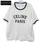 ショッピングセリーヌ CELINE セリーヌ ホワイト 2X45M671Q.01NB Tシャツ ホワイト XL トップス コットン メンズ 中古