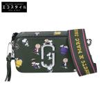 新品同様 MARC JACOBS マーク ジェイコブス xPEANUTSピーナッツ スヌーピー総柄 スナップショット ショルダーバッグ