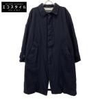 COMMEdesGARCONS HOMME コムデギャルソンオム ネイビー 24AW HNーC101 ウールサージ縮絨コート ブラック XS コート ウール メンズ 中古