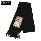 ショッピングカシミア 新品未使用 BURBERRY バーバリー 81161071 チェックラベル カシミアスカーフ マフラー 168 x 15cm ブラック/サンドベージュ