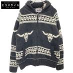 SCHOTT ショット 44959 ボア カウチンセーター グレー L トップス ウール メンズ 中古