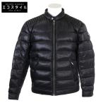 国内正規/  PRADA プラダ SGB608 アーム三角ロゴプレート ダウン ジャケット 54 ネイビー メンズ