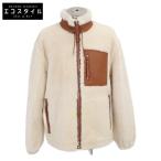 ショッピングLOEWE 新品同様   LOEWE ロエベ H526Y19L84  ムートンボアジャケット ジャケット 44 ブラウン×アイボリー メンズ