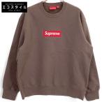 Supreme シュプリーム 22AW ブラウン Box Logo Crewneck ブラウン M トップス コットン メンズ 中古
