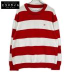CalvinKleinJeans Calvin Klein джинсы белый × красный окантовка вязаный красный белый окантовка XL tops хлопок мужской б/у 