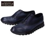 美品/  Berluti ベルルッティ ファストトラック レザースニーカー シューズ 7 ネイビー メンズ