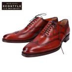 新品未使用/  SANTONI サントーニ 6486 ウィングチップ ロングノウズ  シューズ 7 1/2 ブラウン メンズ