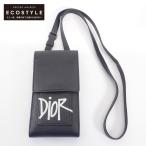  прекрасный товар / Dior Dior ×Stussy Stussy кожа phone сумка сумка на плечо мобильный кейс черный мужской 