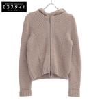 FOXEY フォクシー ベージュ カシミヤ100 ニット パーカー ベージュ 40 カーディガン カシミア レディース 中古