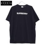 BURBERRY バーバリー 美品 8055307 ブラック BURBERRYロゴ クルーネックTシャツ トップス M ブラック メンズ