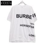 美品/国内正規 BURBERRY バーバリー 8040691 ホースフェリープリント Tシャツ トップス M ホワイト メンズ