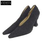 美品 BOTTEGA VENETA ボッテガヴェネタ アーモンドパンプス シューズ レディース 黒 ブラック 39 651339