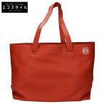 ショッピングLOEWE LOEWE ロエベ 美品 14年製 イースト ウエストショッパー トートバッグ オレンジ  レディース