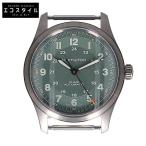美品/  HAMILTON ハミルトン H70205860 Titanium Auto カーキ フィールド 自動巻き 腕時計 シルバー メンズ