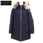 MONCLER モンクレール DIMITRA ディミトラ ファー付フーディダウン ジャケット 0 ネイビー レディース