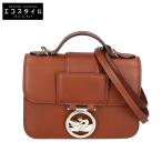 ショッピングロンシャン 新品同様 Longchamp ロンシャン 10180HAU504 ボックストロット クロスボディバッグ ショルダーバッグ XS COGNAC レディース