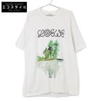 LOEWE ロエベ H6299981PC 18AW ロゴ 湖畔 Tシャツ アイボリー XL トップス コットン メンズ 中古