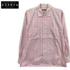 Individualized Shirts インディビジュアライズドシャツ ピンク ギンガムチェック MOJITO FIT オープンカラー シャツ ピンク S トップス コットン メンズ 中古