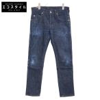GUCCI グッチ 408637 XDBB6 インディゴ デニムパンツ インディゴブルー 30 ボトムス コットン メンズ 中古