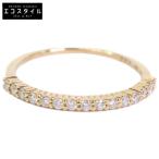 ete エテ K18 0.12 ダイヤモンド ピンキー リング 指輪 イエローゴールド レディース