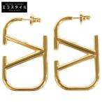 ショッピングシグネチャー VALENTINO ヴァレンティノ Vロゴ シグネチャー メタル ピアス ゴールド レディース