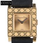 Christian Dior クリスチャンディオール D60-159 ラ パリジェンヌ クオーツ 腕時計 ゴールド/ブラック レディース