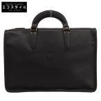 美品 Felisi フェリージ オールレザー ビジネス ハンドバッグ ビジネスバッグ メンズ ブラック 98411A