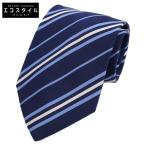  прекрасный товар HERMES Hermes 659191Treji men taru шелк / хлопок галстук темно-синий / белый мужской 