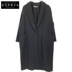 ショッピングエヴァ evam eva エヴァムエヴァ E223T205 22AW チャコール  ウールツイード コート グレー 2 コート ウール レディース 中古