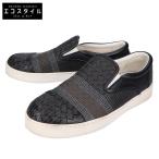 ショッピングヴェネタ BOTTEGA VENETA ボッテガヴェネタ イントレチャート スリッポン/ シューズ 41 1/2 ブラック メンズ