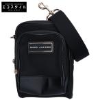 ショッピングJACOBS 美品/  MARC JACOBS マーク ジェイコブス M0016388 ロゴプレート ショルダーバッグ ブラック レディース