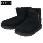 ショッピングugg UGG アグ 1110697 Mini Florence ジップ ムートンブーツ/ シューズ 23 ブラック レディース