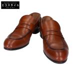 ショッピングVUITTON LOUIS VUITTON ルイヴィトン レザー コインローファー/ シューズ 7 1/2 ブラウン メンズ